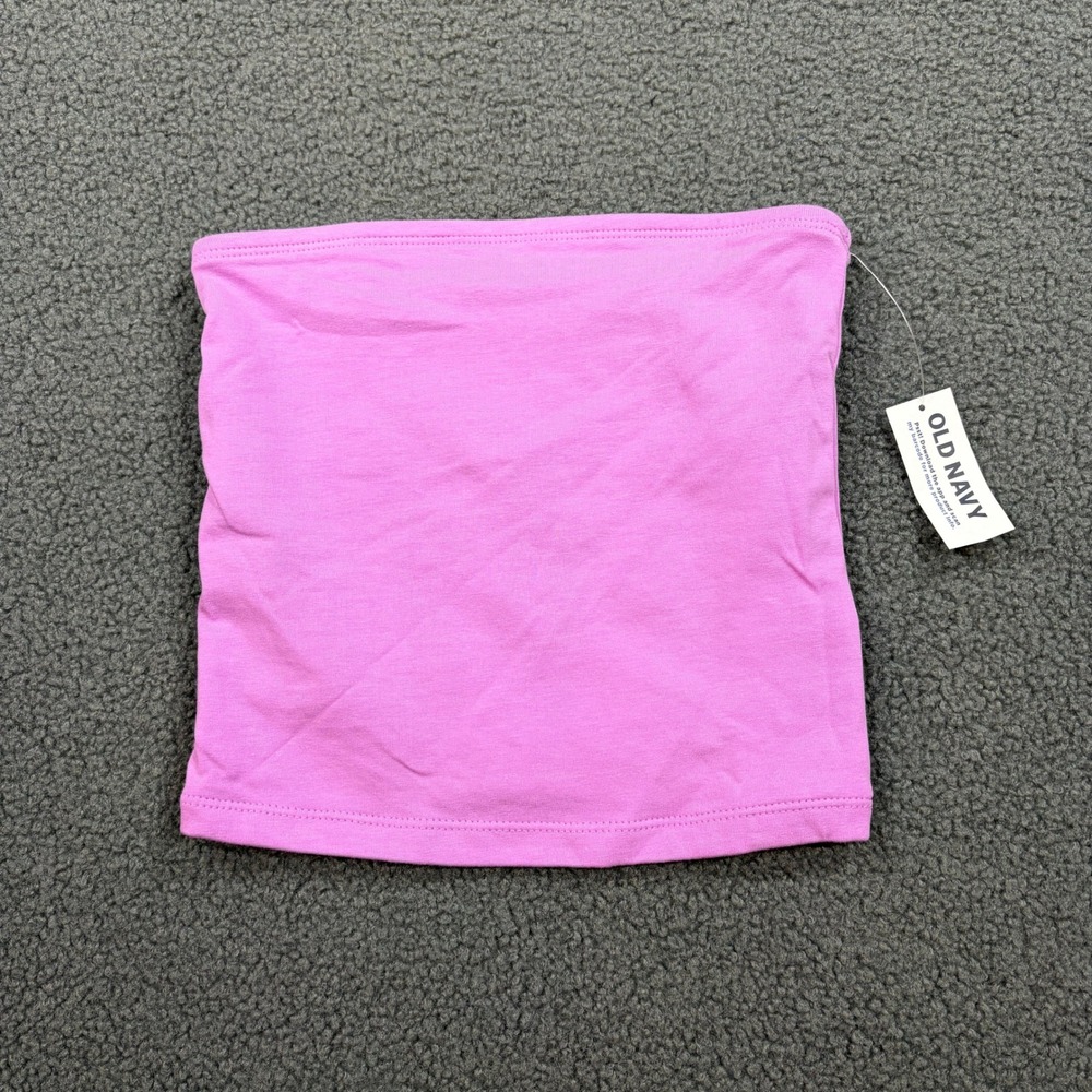 Old Navy Tube Top Womens XS Petite Pink Rock Rose SL Tube Top 864816-03 Cotton